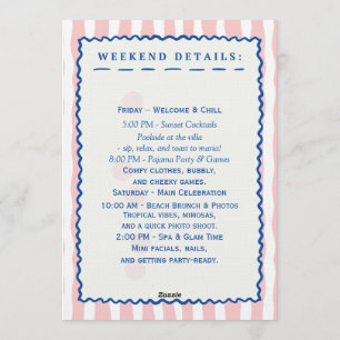 Pop the Bubbly – Bachelorette Weekend Celebration Invitation