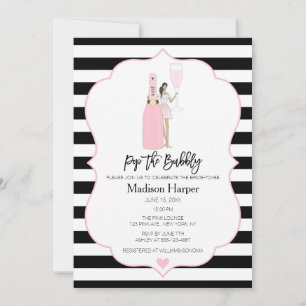 Pop the Bubbly Bridal Shower Invitation