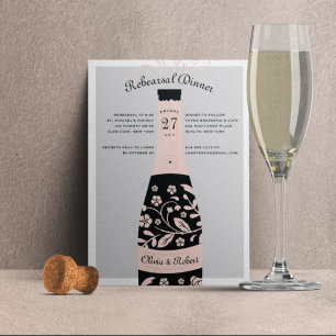 Pop the Bubbly Rehearsal Dinner Invitation