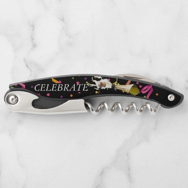 Pop The Cork And Celebrate Corkscrew (Front)