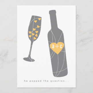 Pop the Question Engagement Party Invitation