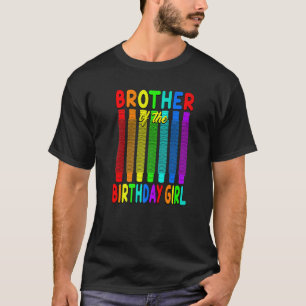 Pop Tube Birthday Brother of the Birthday Girl T-Shirt