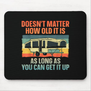 Pop Up Camper Art For Men Women Pop Up Trailer Cam Mouse Pad