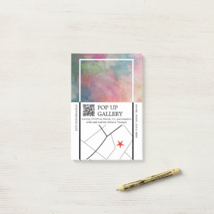 Pop Up Gallery Announcement Post-it Notes