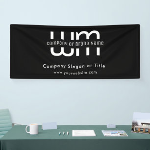 Pop Up Shop Black Modern Business Backdrop Banner