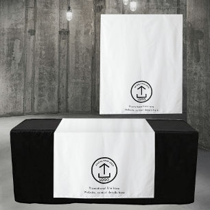 Pop Up Shop Business Logo Text Banner Table Runner Tapestry