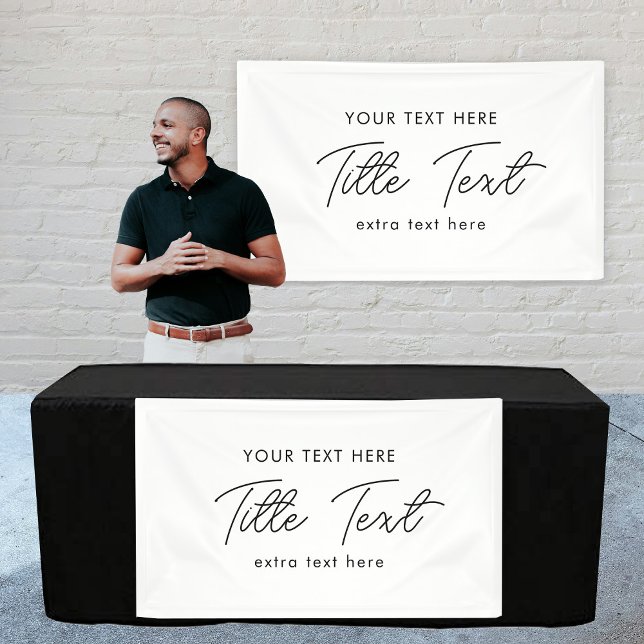 Pop Up Shop Hanging Banner Sign Modern Script (Pop Up Shop Hanging Banner Sign Modern Script)