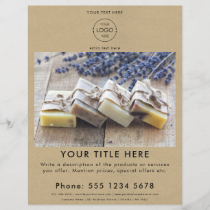 Pop Up Shop Logo Text Photo Vendor Booth Kraft Flyer