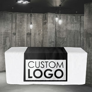 Pop Up Shop Table Runner Banner Big Logo Black Tapestry