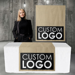 Pop Up Shop Table Runner Banner Big Logo Kraft Tapestry