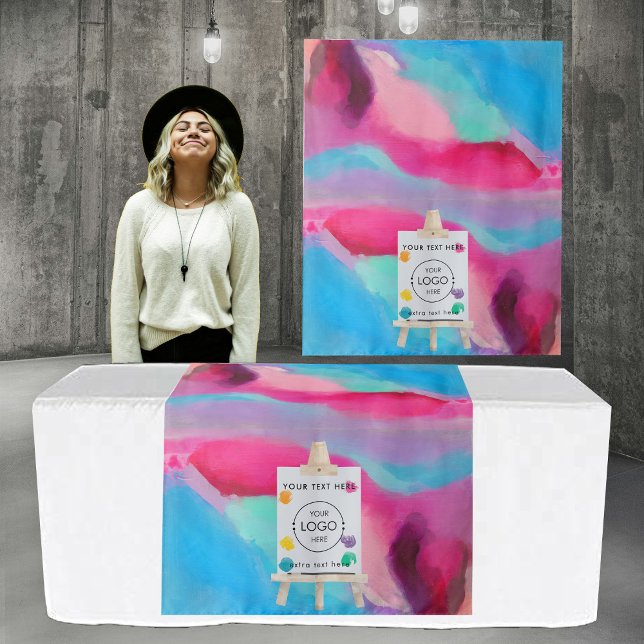 Pop Up Shop Table Runner Banner Business Logo Art  Tapestry (Pop Up Shop Table Runner Banner Business Logo Art Tapestry)