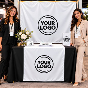Pop Up Shop Table Runner Banner Business Logo Tapestry