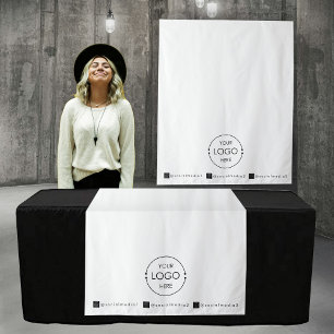 Pop Up Shop Table Runner Banner Business Logo Tapestry