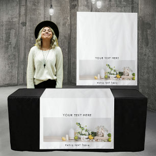 Pop Up Shop Table Runner Banner Business Photo Tapestry