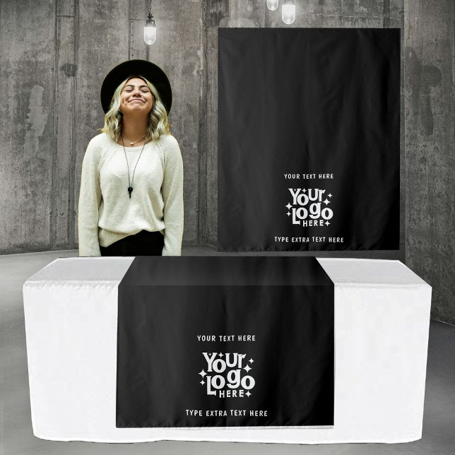 Pop Up Shop Table Runner Banner Business Text Logo Tapestry (Pop Up Shop Table Runner Banner Business Text Logo Tapestry)