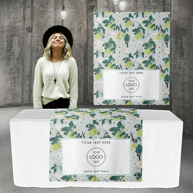 Pop Up Shop Table Runner Banner Logo Pears Floral Tapestry (Pop Up Shop Table Runner Banner Logo Pears Floral Tapestry)