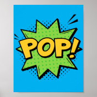 Pop! Vibrant Pop Art Comic Burst