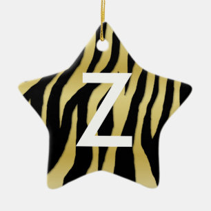 Pop Zebra Ceramic Tree Decoration