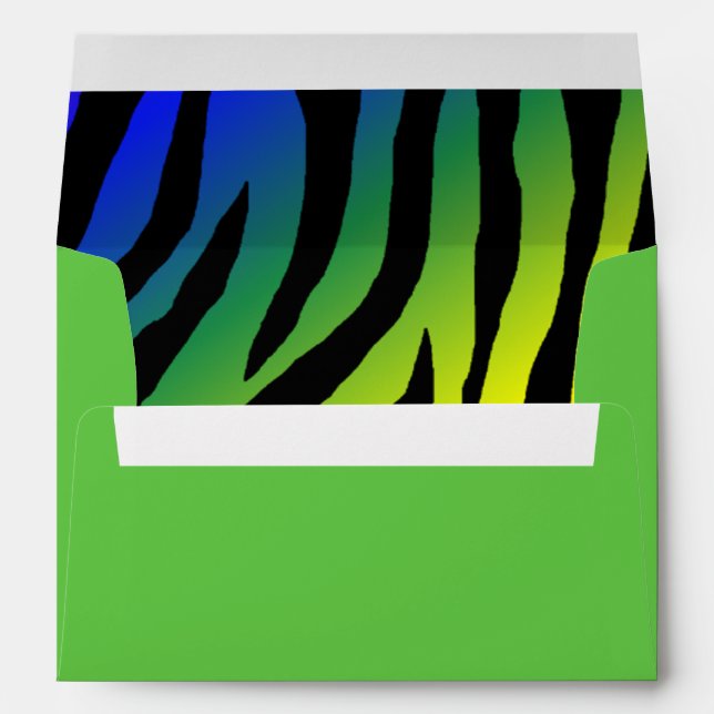 Pop Zebra Envelope (Back (Bottom))