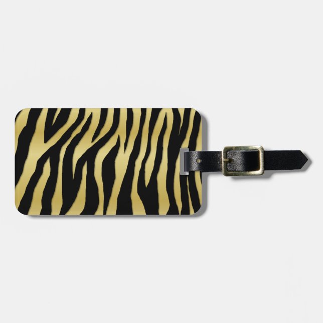 Pop Zebra Luggage Tag (Front Horizontal)