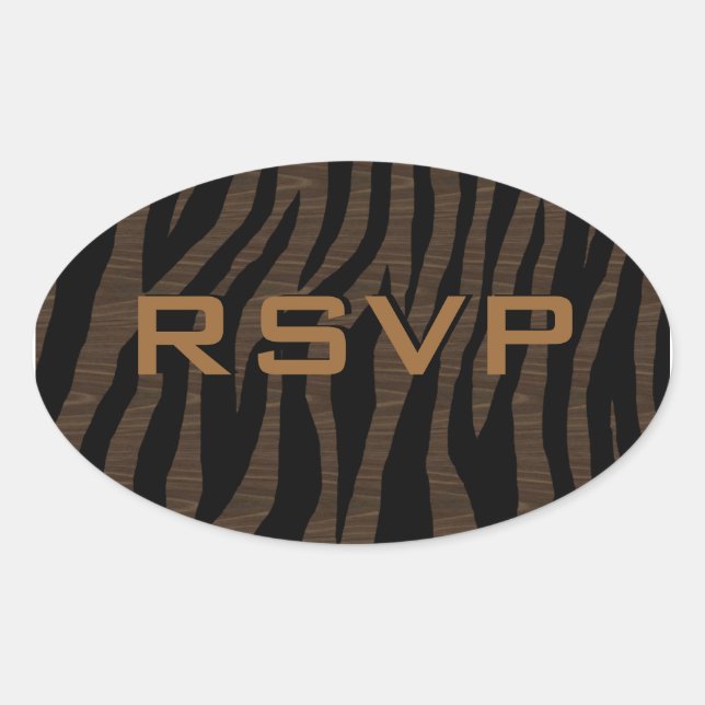 Pop Zebra Oval Sticker (Front)