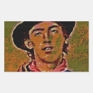 PopArt Billy Rectangular Sticker