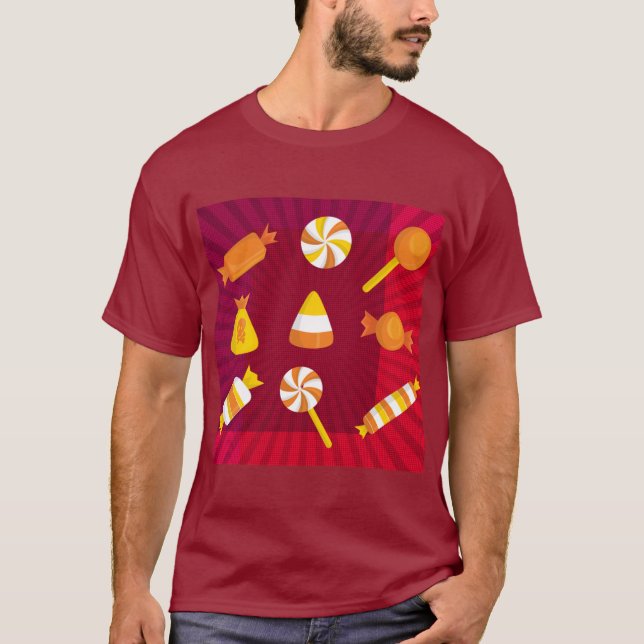 PopArt Halloween Candy T-Shirt (Front)