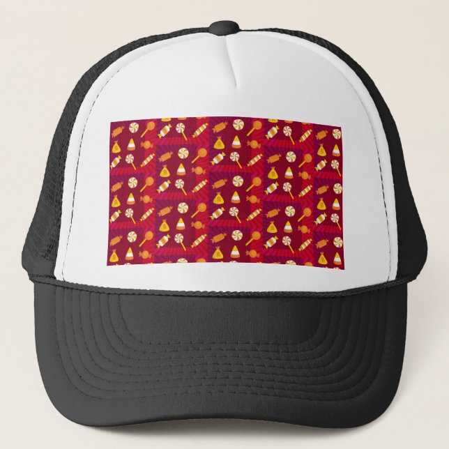 PopArt Halloween Candy Trucker Hat (Front)