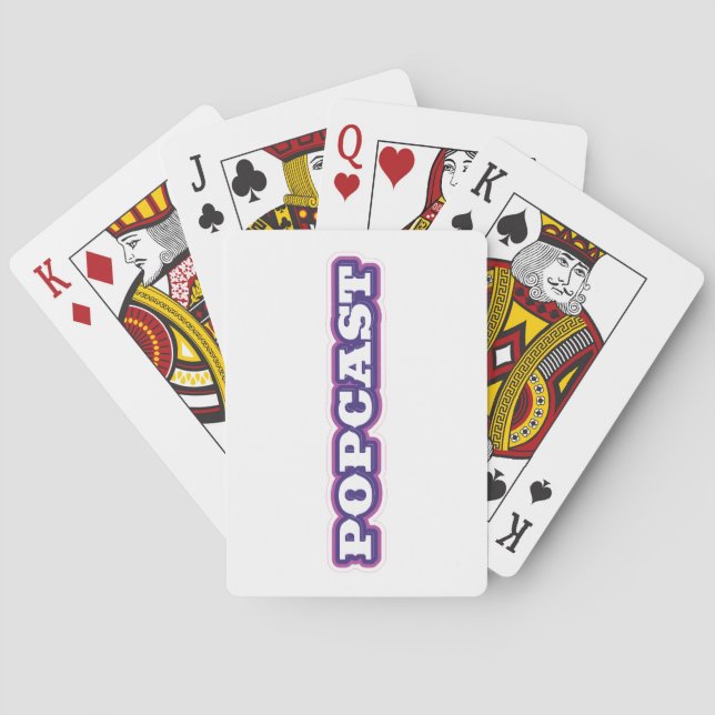 POPCAST playing cards (unmarked) (Back)