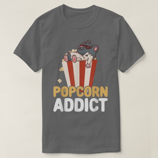 Popcorn Addict Furry Potato Guinea Pig  T-Shirt (Design Front)