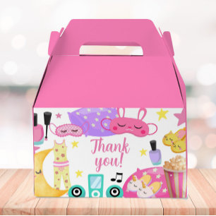 Popcorn and Pajamas Favour Box
