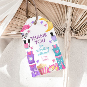 Popcorn and Pyjamas Favour Tag