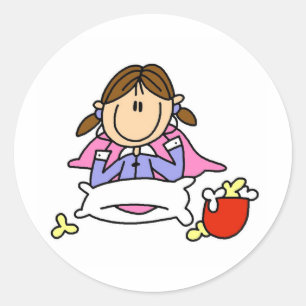 Popcorn And Pyjamas Sticker