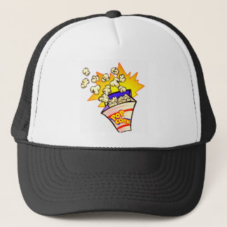 popcorn animated trucker hat