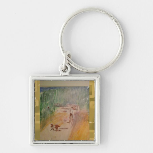 Popcorn Anime Abstract Key Ring (Front)