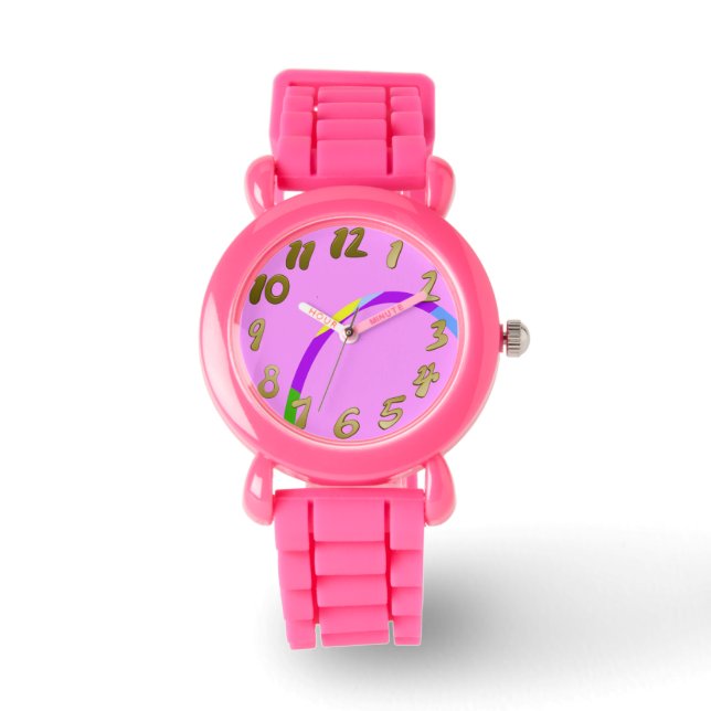 Popcorn Anime Big Arch Pink eWatch Watch (Front)