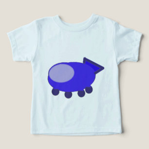 Popcorn Anime Blue Spaceship Cartoon