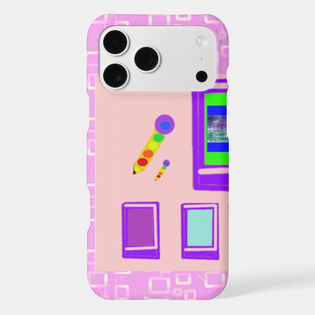 Popcorn Anime Karaoke in Pink Circuit Case (Back)