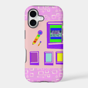 Popcorn Anime Karaoke in Pink Circuit Case