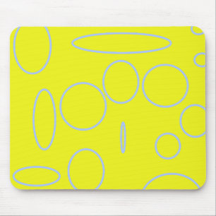 Popcorn Anime Loops Geometric Mouse Pad