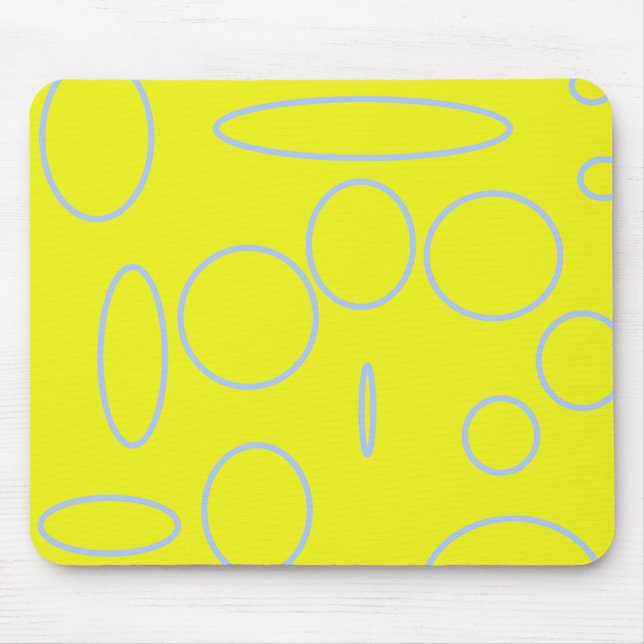 Popcorn Anime Loops Geometric Mouse Pad (Front)
