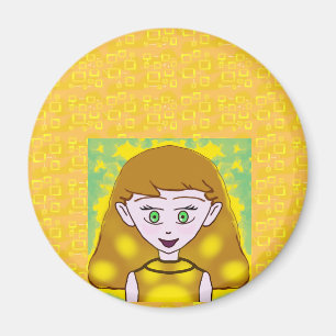 Popcorn Anime Magnetic Personality Magnet