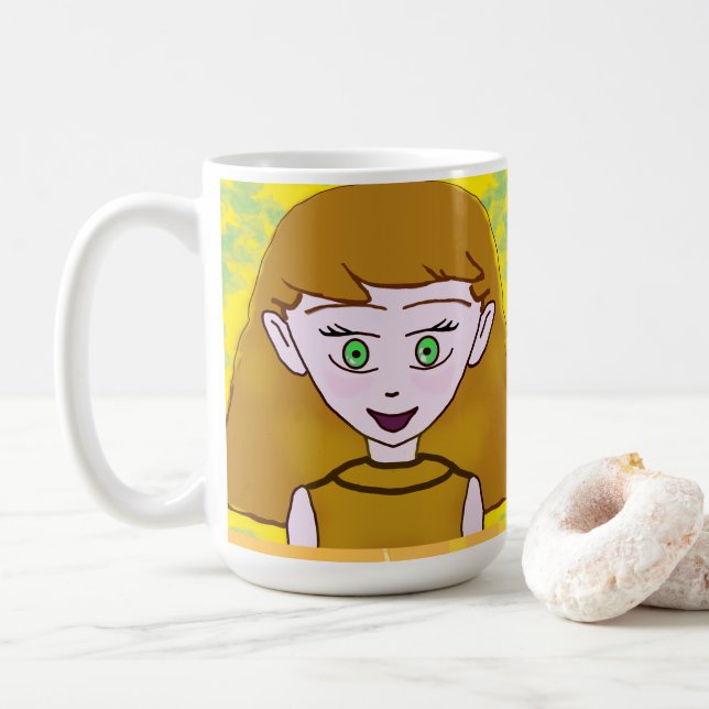Popcorn Anime Mug (With Donut)