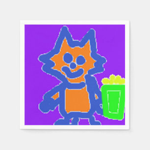 Popcorn Anime Paper Napkins