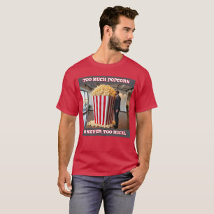 Popcorn Anyone men cardinal red T-shirt