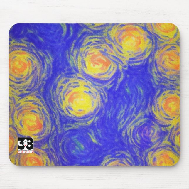 Popcorn Art Mouse Pad (Front)