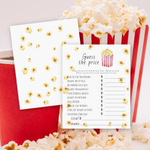 Popcorn baby shower - Guess the price Game