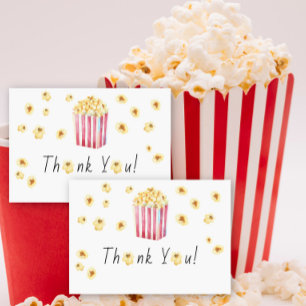 Popcorn Baby shower Thank You Card