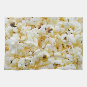 Popcorn background tea towel