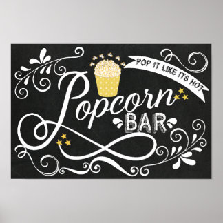 Popcorn Bar Sign